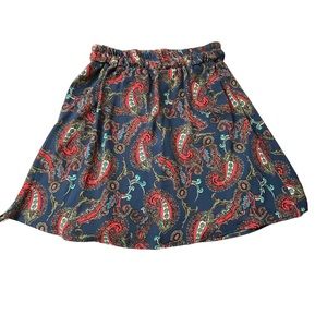 Francescas Blue Rain Mini Skirt Size Small